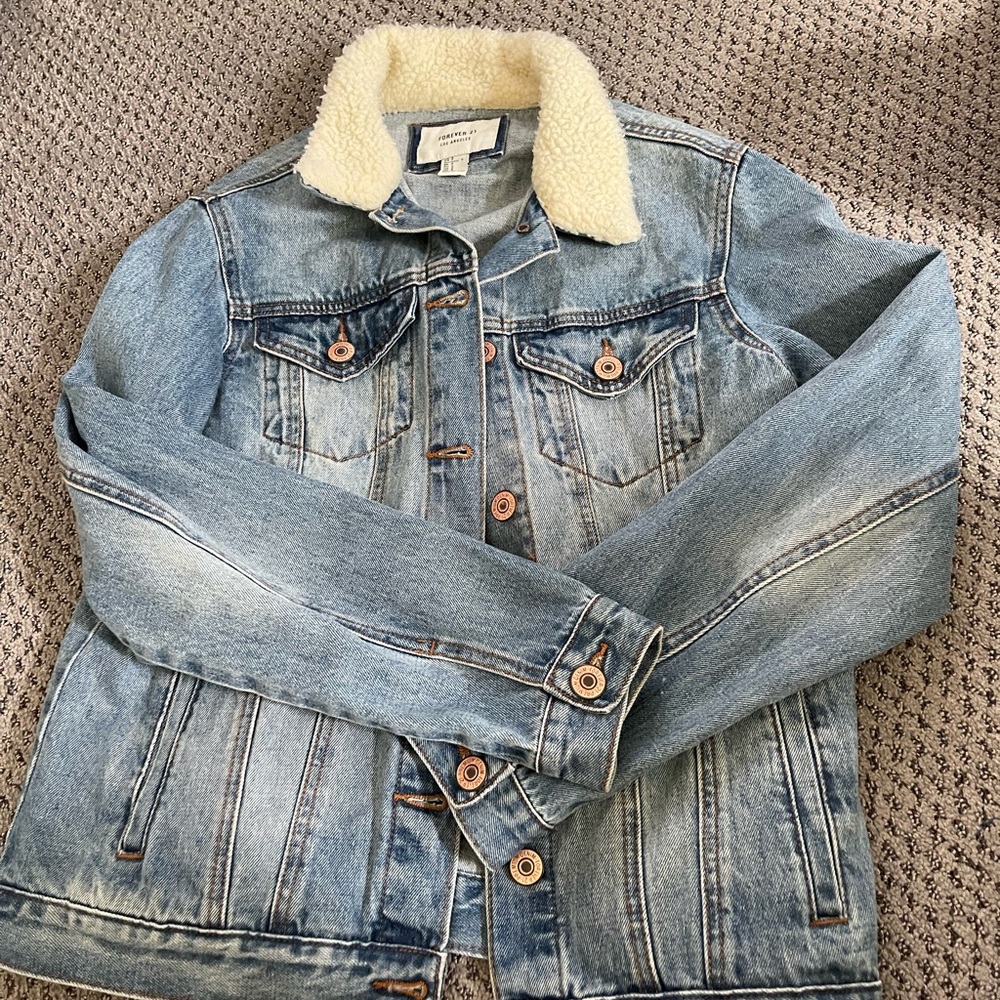 Sherpa denim jacket